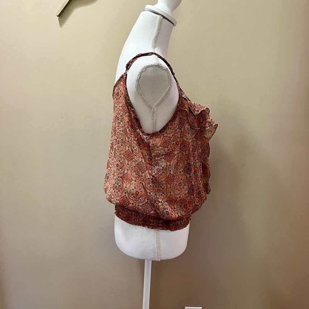 American Rag Ruffle Strappy Top Size Medium - Picture 3 of 8